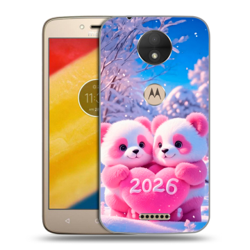 Пластиковый чехол на Motorola Moto C с принтом Новый год Пластиковый чехол на Motorola Moto C с принтом Новый год