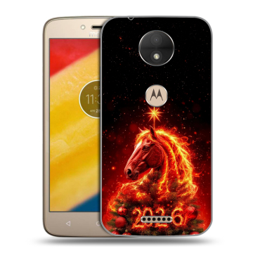 Пластиковый чехол на Motorola Moto C с принтом Новый год Пластиковый чехол на Motorola Moto C с принтом Новый год
