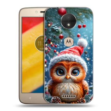 Пластиковый чехол на Motorola Moto C с принтом Новый год