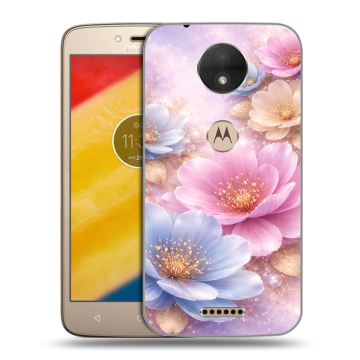 Пластиковый чехол на Motorola Moto C с принтом женский