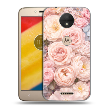 Пластиковый чехол на Motorola Moto C с принтом женский