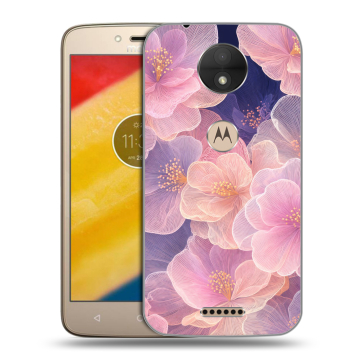 Пластиковый чехол на Motorola Moto C с принтом женский Пластиковый чехол на Motorola Moto C с принтом женский