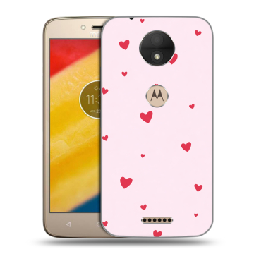 Пластиковый чехол на Motorola Moto C с принтом для девочек
