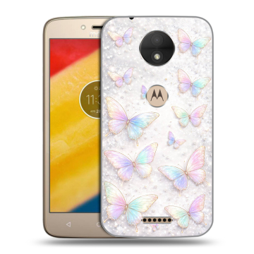 Пластиковый чехол на Motorola Moto C с принтом женский