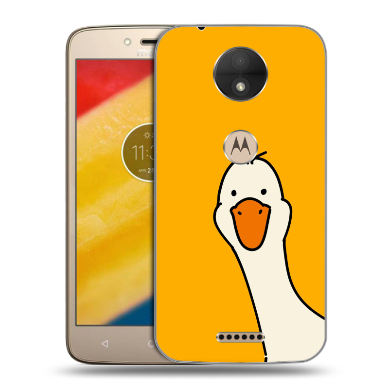 Пластиковый чехол на Motorola Moto C с принтом Утка Пластиковый чехол на Motorola Moto C с принтом Утка