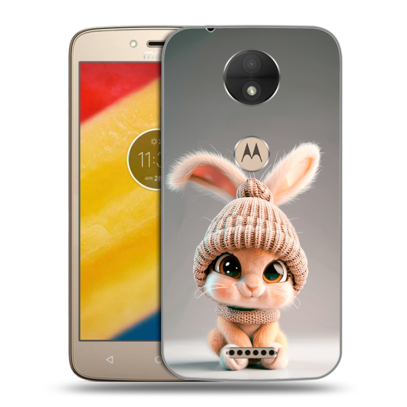 Пластиковый чехол на Motorola Moto C с принтом Кролик Пластиковый чехол на Motorola Moto C с принтом Кролик
