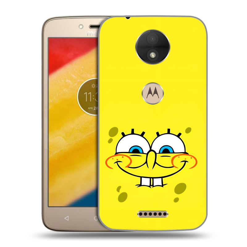 Пластиковый чехол на Motorola Moto C с принтом спанчбоб спанч боб Пластиковый чехол на Motorola Moto C с принтом спанчбоб спанч боб
