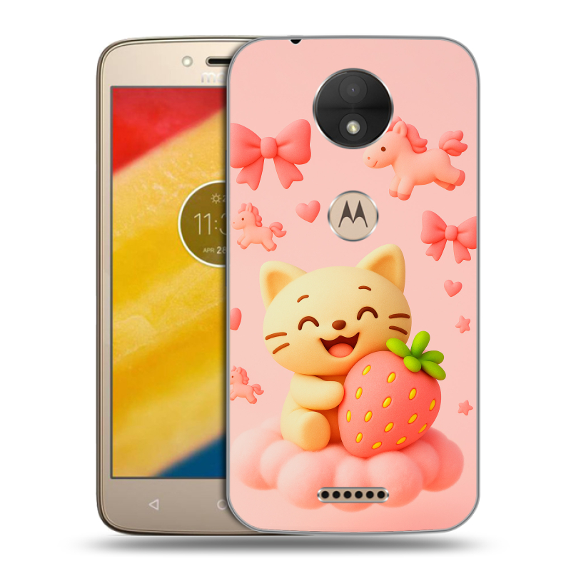 Пластиковый чехол на Motorola Moto C с принтом для девочек Пластиковый чехол на Motorola Moto C с принтом для девочек