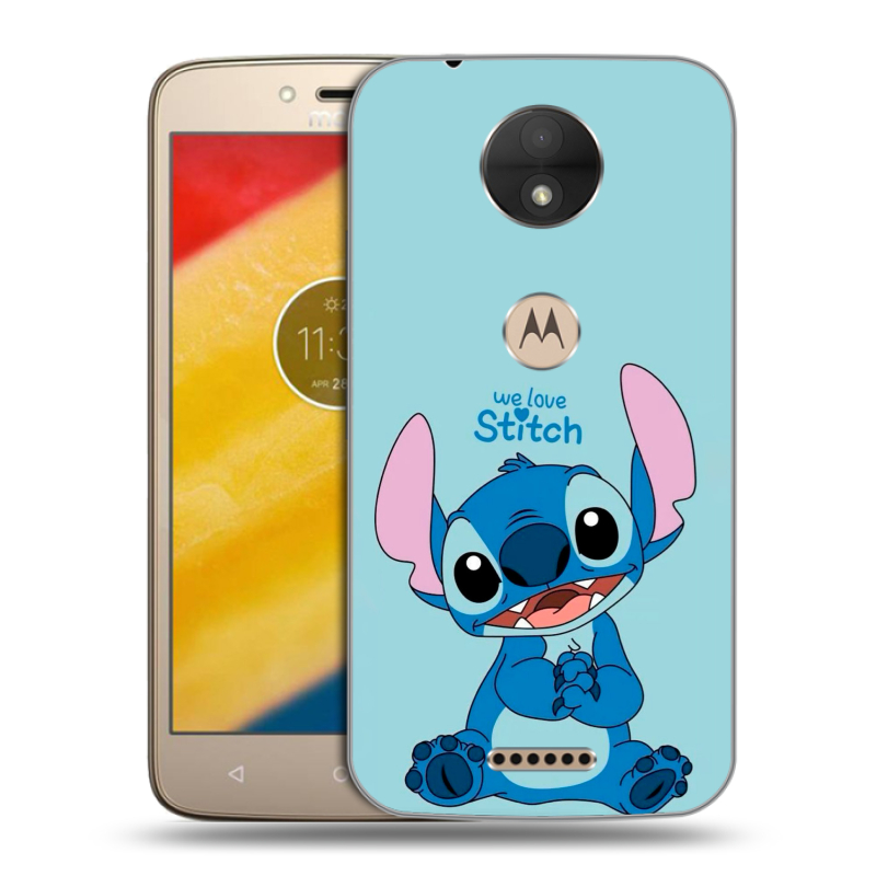 Пластиковый чехол на Motorola Moto C с принтом Лило и Стич Пластиковый чехол на Motorola Moto C с принтом Лило и Стич