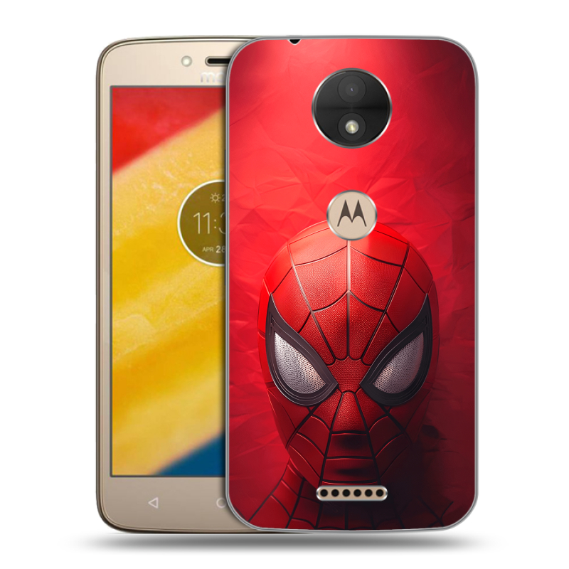 Пластиковый чехол на Motorola Moto C с принтом Spiderman Человек паук Пластиковый чехол на Motorola Moto C с принтом Spiderman Человек паук