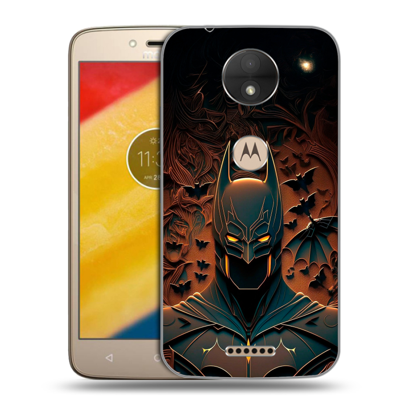 Пластиковый чехол на Motorola Moto C с принтом Batman Бэтмен Пластиковый чехол на Motorola Moto C с принтом Batman Бэтмен