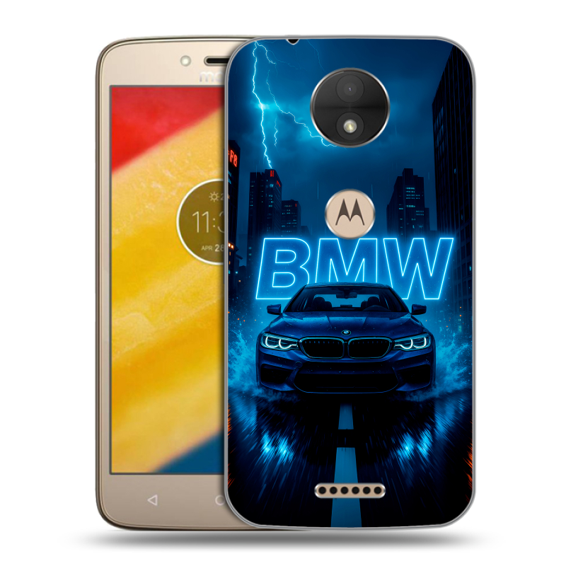 Пластиковый чехол на Motorola Moto C с принтом BMW БМВ Пластиковый чехол на Motorola Moto C с принтом BMW БМВ