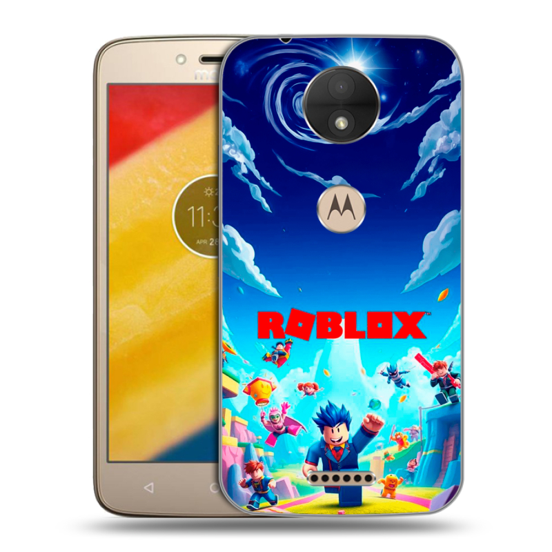 Пластиковый чехол на Motorola Moto C с принтом Roblox Роблокс Пластиковый чехол на Motorola Moto C с принтом Roblox Роблокс