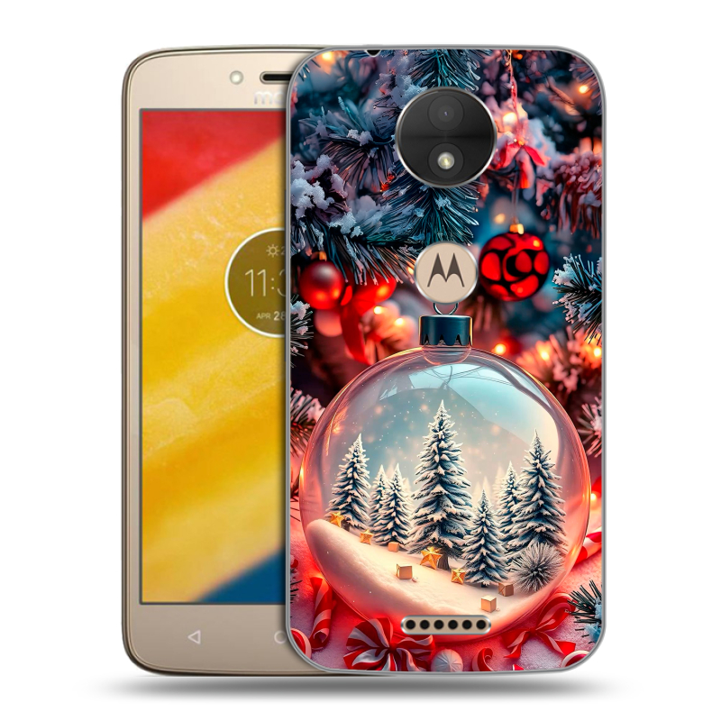Пластиковый чехол на Motorola Moto C с принтом Новый год Пластиковый чехол на Motorola Moto C с принтом Новый год