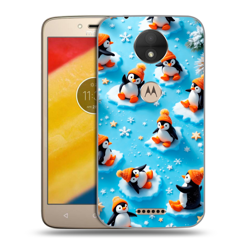 Пластиковый чехол на Motorola Moto C с принтом Новый год Пластиковый чехол на Motorola Moto C с принтом Новый год