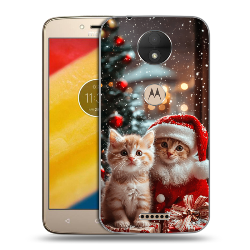 Пластиковый чехол на Motorola Moto C с принтом Новый год Пластиковый чехол на Motorola Moto C с принтом Новый год
