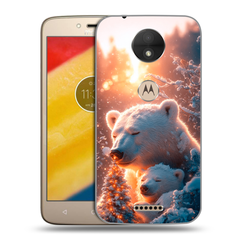 Пластиковый чехол на Motorola Moto C с принтом Новый год Пластиковый чехол на Motorola Moto C с принтом Новый год