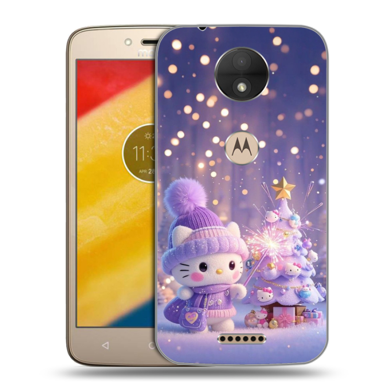 Пластиковый чехол на Motorola Moto C с принтом Новый год Пластиковый чехол на Motorola Moto C с принтом Новый год