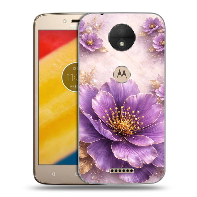 Пластиковый чехол на Motorola Moto C с принтом женский Пластиковый чехол на Motorola Moto C с принтом женский