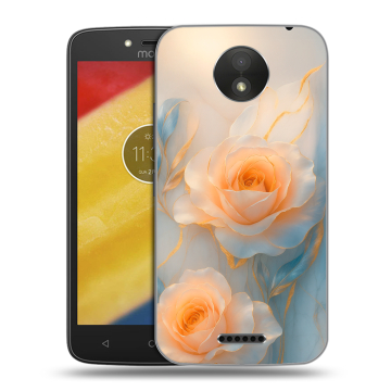 Силиконовый чехол на Motorola Moto C Plus с принтом Женский
