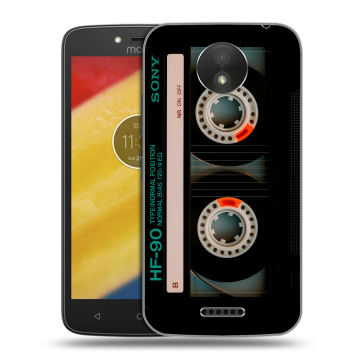 Силиконовый чехол на Motorola Moto C Plus с принтом Кассета Силиконовый чехол на Motorola Moto C Plus с принтом Кассета