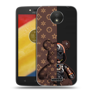 Силиконовый чехол на Motorola Moto C Plus с принтом Луи робот Силиконовый чехол на Motorola Moto C Plus с принтом Луи робот