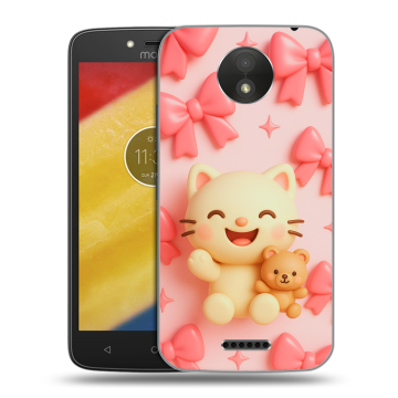 Силиконовый чехол на Motorola Moto C Plus с принтом для девочек Силиконовый чехол на Motorola Moto C Plus с принтом для девочек