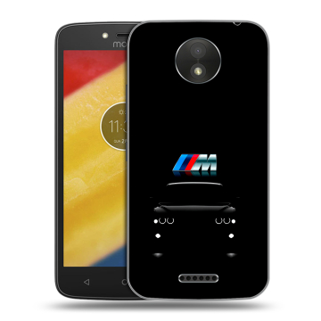 Силиконовый чехол на Motorola Moto C Plus с принтом БМВ BMW
