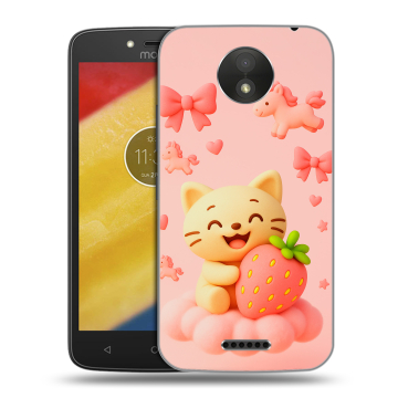 Силиконовый чехол на Motorola Moto C Plus с принтом для девочек Силиконовый чехол на Motorola Moto C Plus с принтом для девочек