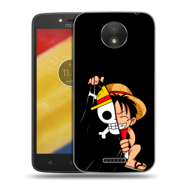 Силиконовый чехол на Motorola Moto C Plus с принтом One Piece Ван Пис