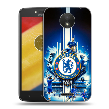 Силиконовый чехол на Motorola Moto C Plus с принтом Chelsea Челси