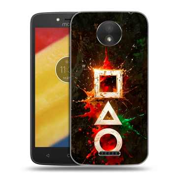 Силиконовый чехол на Motorola Moto C Plus с принтом Squid Game Игра кальмара Силиконовый чехол на Motorola Moto C Plus с принтом Squid Game Игра кальмара