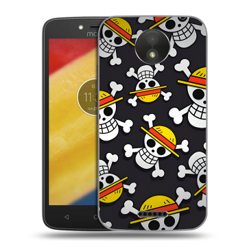 Силиконовый чехол на Motorola Moto C Plus с принтом One Piece Ван Пис