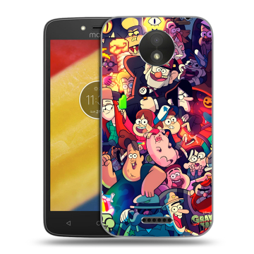 Силиконовый чехол на Motorola Moto C Plus с принтом Gravity Falls Гравити Фолз Силиконовый чехол на Motorola Moto C Plus с принтом Gravity Falls Гравити Фолз