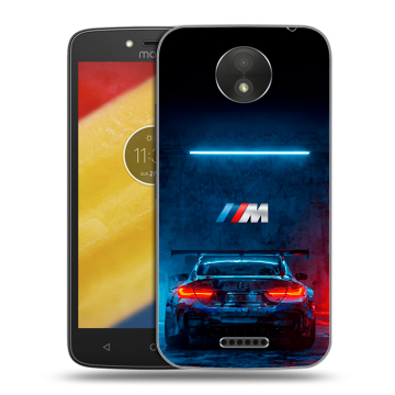 Силиконовый чехол на Motorola Moto C Plus с принтом BMW БМВ Силиконовый чехол на Motorola Moto C Plus с принтом BMW БМВ