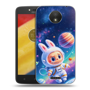 Силиконовый чехол на Motorola Moto C Plus с принтом Labubu Лабубу Силиконовый чехол на Motorola Moto C Plus с принтом Labubu Лабубу