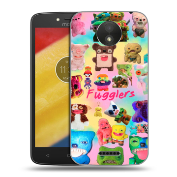 Силиконовый чехол на Motorola Moto C Plus с принтом Флагер Fuggler
