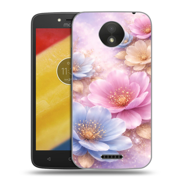 Силиконовый чехол на Motorola Moto C Plus с принтом женский Силиконовый чехол на Motorola Moto C Plus с принтом женский