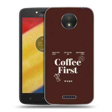 Силиконовый чехол на Motorola Moto C Plus с принтом женский Силиконовый чехол на Motorola Moto C Plus с принтом женский