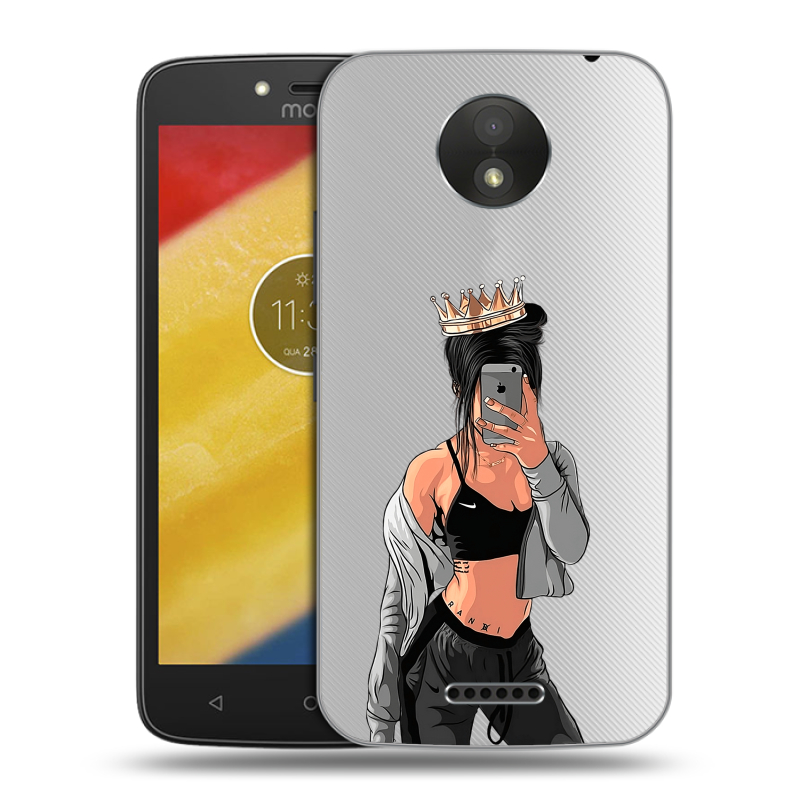 Пластиковый чехол на Motorola Moto C Plus с принтом Женские принты Пластиковый чехол на Motorola Moto C Plus с принтом Женские принты