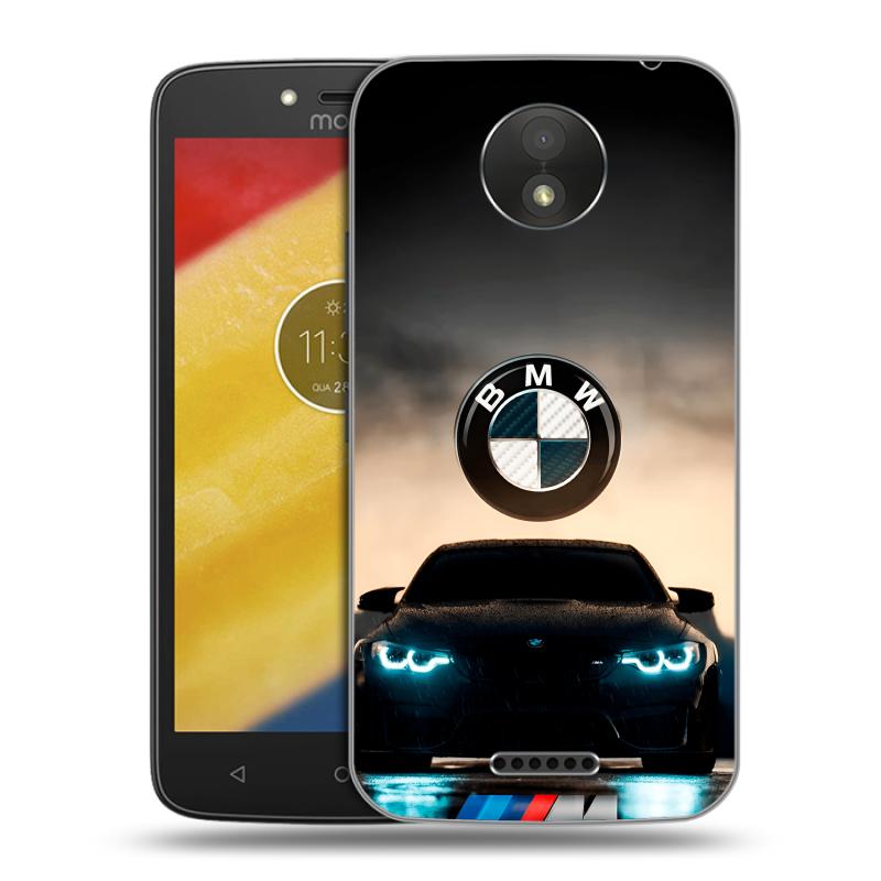 Пластиковый чехол на Motorola Moto C Plus с принтом БМВ BMW Пластиковый чехол на Motorola Moto C Plus с принтом БМВ BMW
