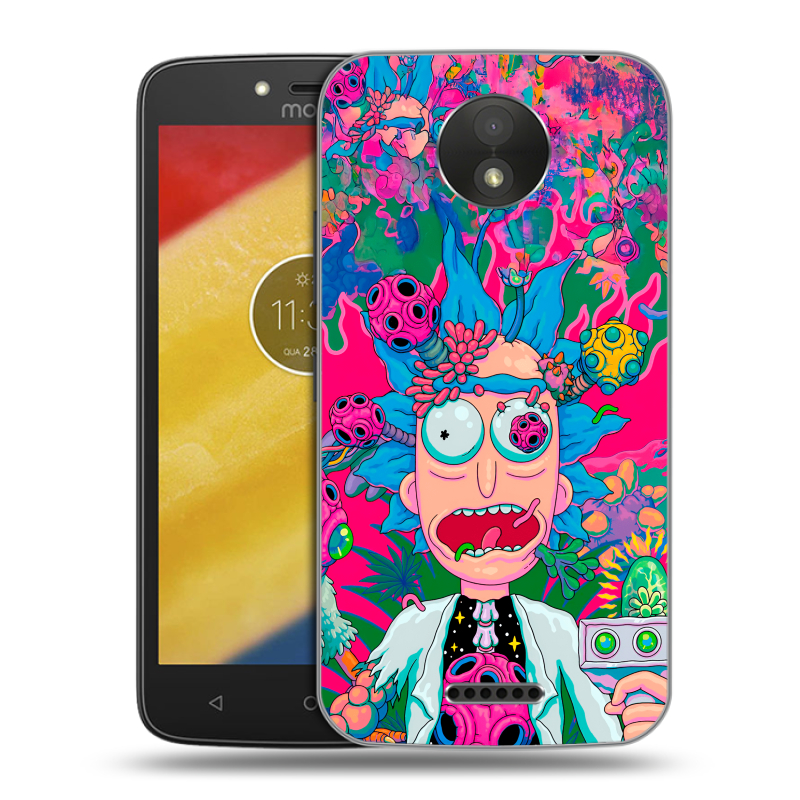 Пластиковый чехол на Motorola Moto C Plus с принтом Рик и Морти Rick Morty Пластиковый чехол на Motorola Moto C Plus с принтом Рик и Морти Rick Morty