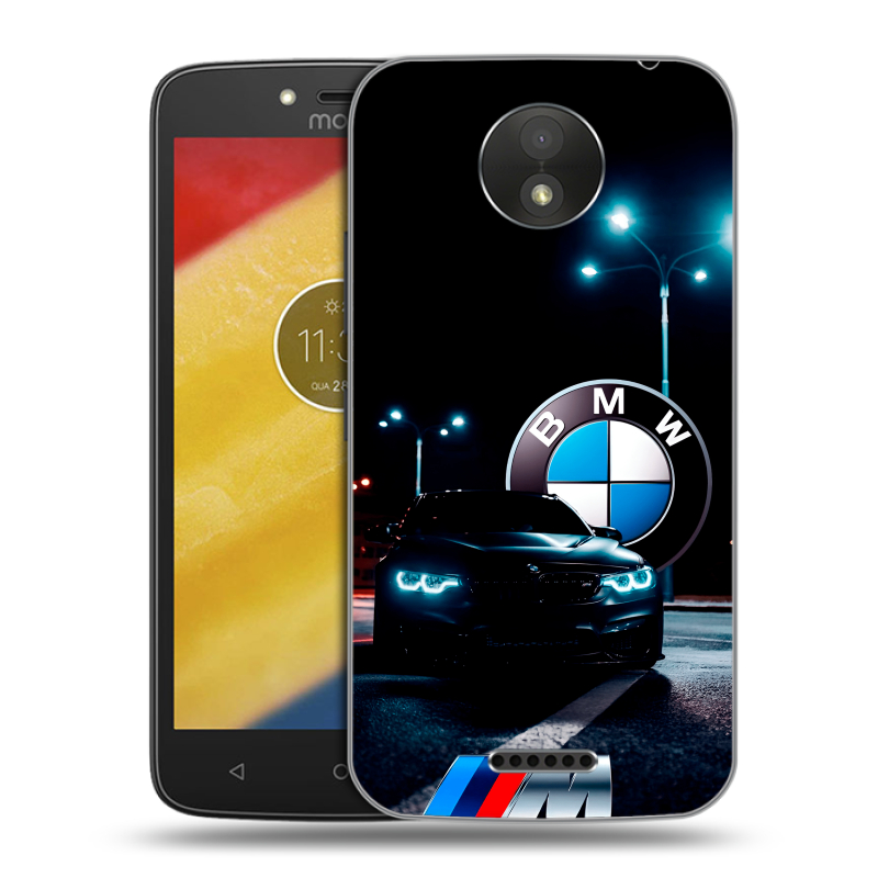 Пластиковый чехол на Motorola Moto C Plus с принтом БМВ BMW Пластиковый чехол на Motorola Moto C Plus с принтом БМВ BMW