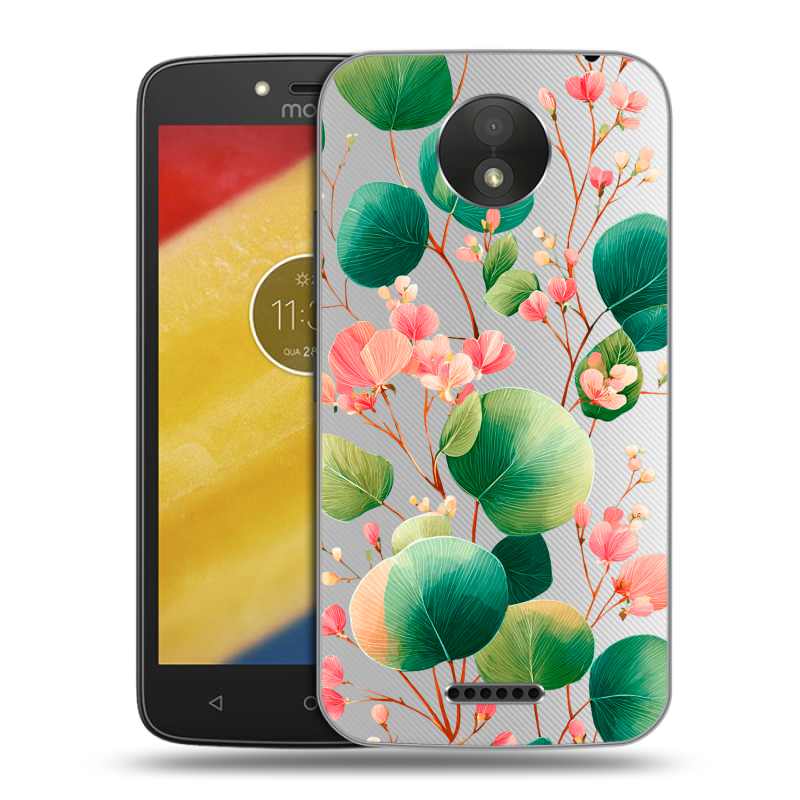 Силиконовый чехол на Motorola Moto C Plus с принтом женский Силиконовый чехол на Motorola Moto C Plus с принтом женский