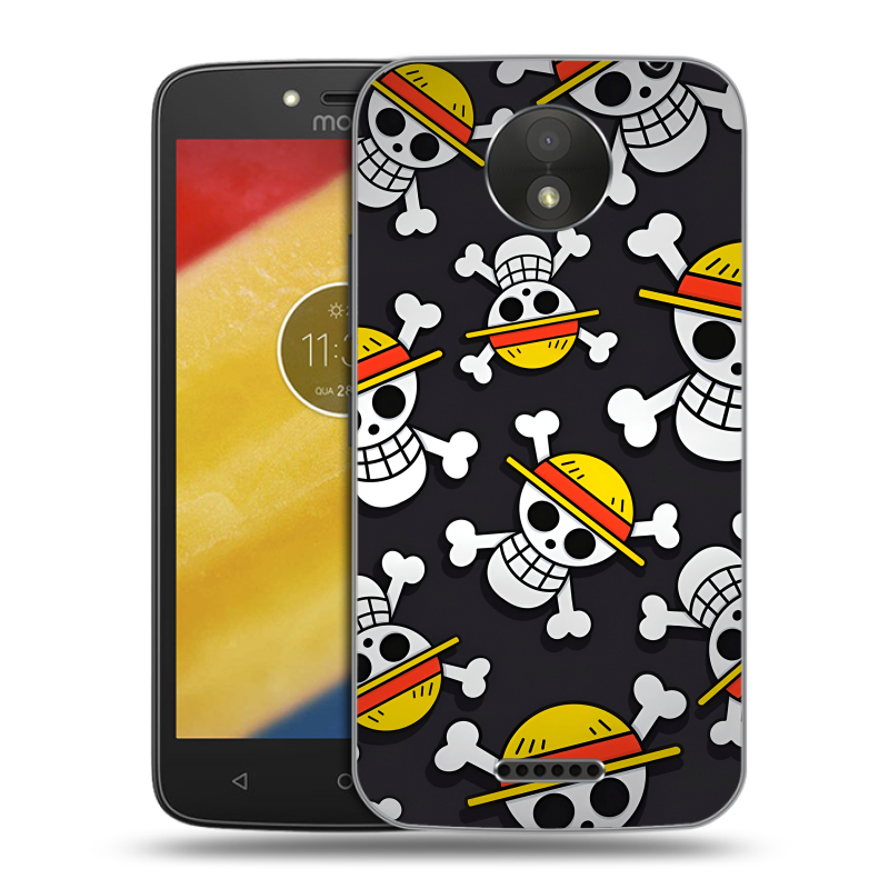 Силиконовый чехол на Motorola Moto C Plus с принтом One Piece Ван Пис Силиконовый чехол на Motorola Moto C Plus с принтом One Piece Ван Пис