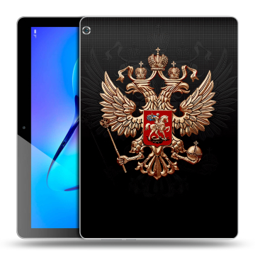 Силиконовый чехол на планшета Huawei MediaPad M3 Lite 10 с принтом Герб России