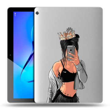 Силиконовый чехол на планшета Huawei MediaPad M3 Lite 10 с принтом Женские принты