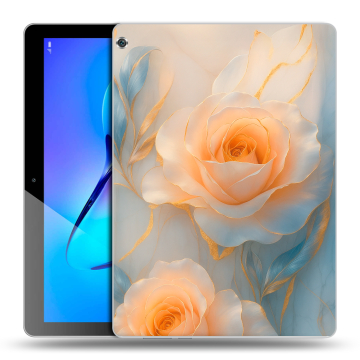 Силиконовый чехол на планшета Huawei MediaPad M3 Lite 10 с принтом Женский