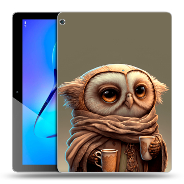 Силиконовый чехол на планшета Huawei MediaPad M3 Lite 10 с принтом Сова