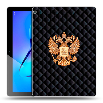 Силиконовый чехол на Huawei MediaPad M3 Lite 10 с принтом Герб России принт